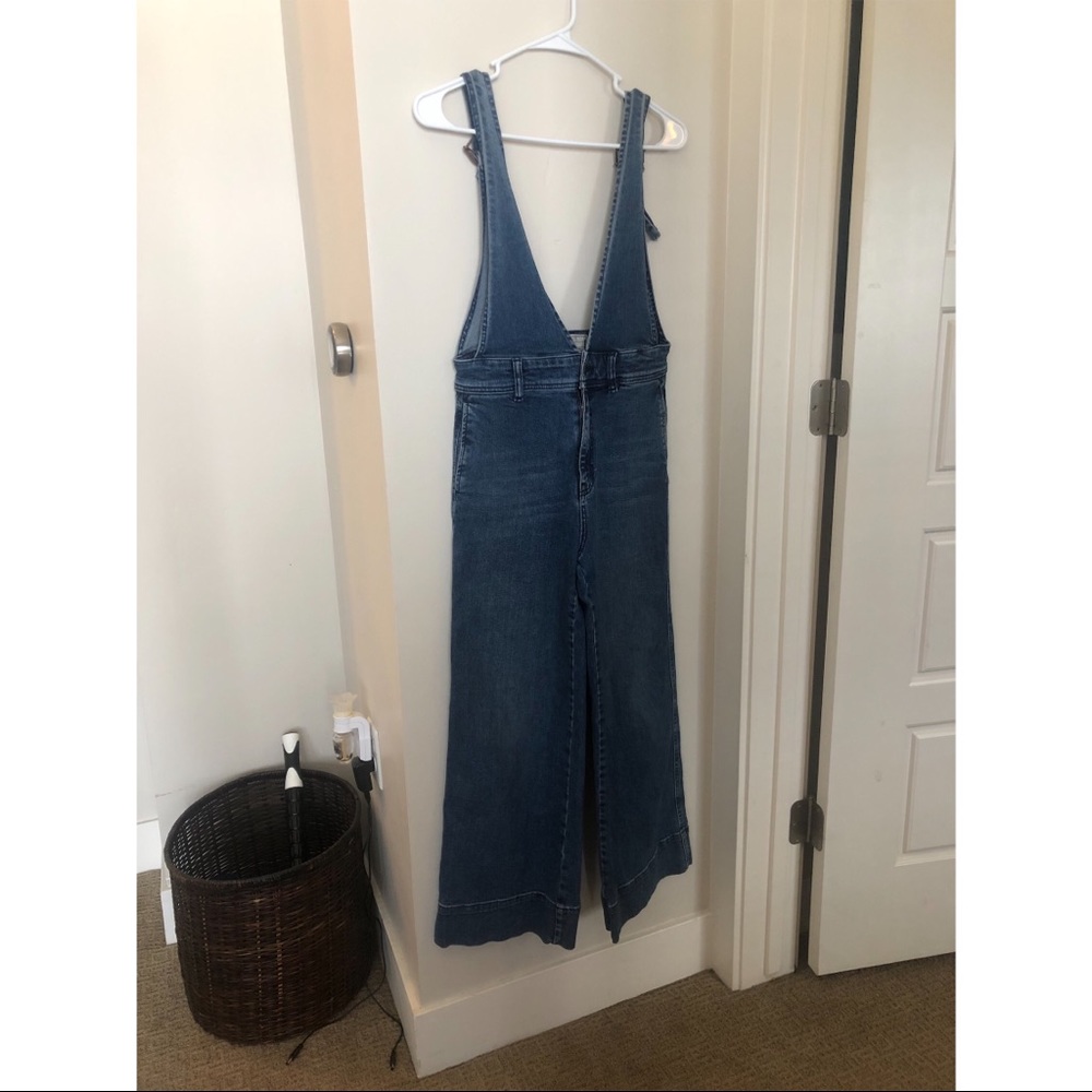 FREE PEOPLE Cropped Wide leg overalls
